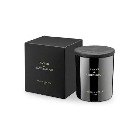 Vonná svíčka černá Amber & Sandalwood (Candle) Cereria Mollá - 230 g