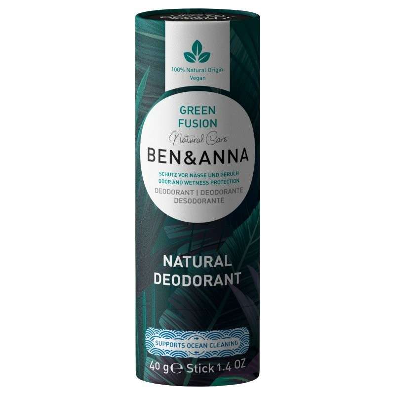 Tuhý deodorant zelený čaj Ben & Anna - 40 g