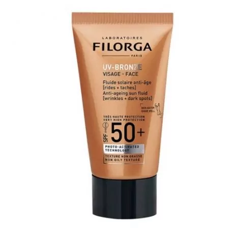 Protivráskový fluid SPF 50+ UV-Bronze (Anti-Ageing Sun Fluid) Filorga - 40 ml