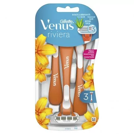 Jednorázová holítka Venus Riviera Gillette - 3 ks