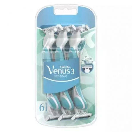 Jednorázová holítka Venus 3 Sensitive Gillette - 6 ks