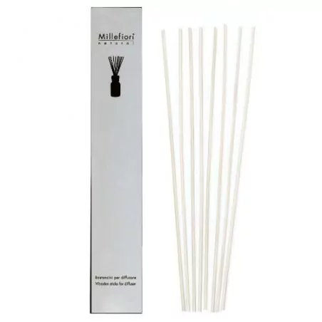 Náhradní tyčinky do difuzéru Natural (Wooden Stick For Diffuser) Millefiori Milano - 7 ks