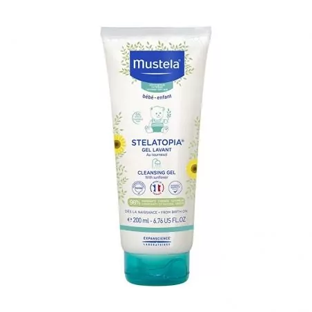 Dětský sprchový gel pro extrémně suchou a atopickou pokožku Stelatopia (Cleansing Gel) Mustela - 200 ml