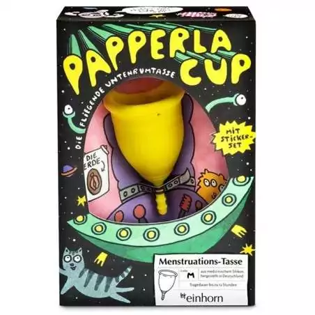Menstruační kalíšek papperlacup velikosti M Einhorn