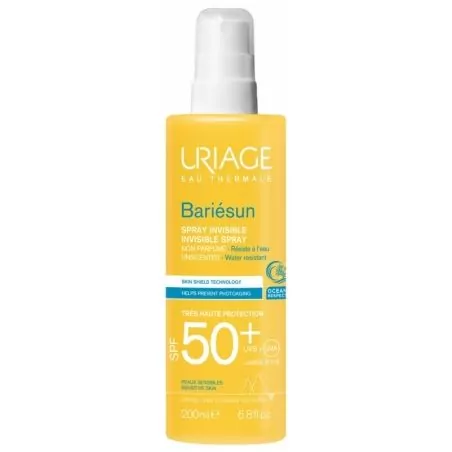 Sprej na opalování SPF 50+ Bariesun (Invisible Spray) Uriage - 200 ml