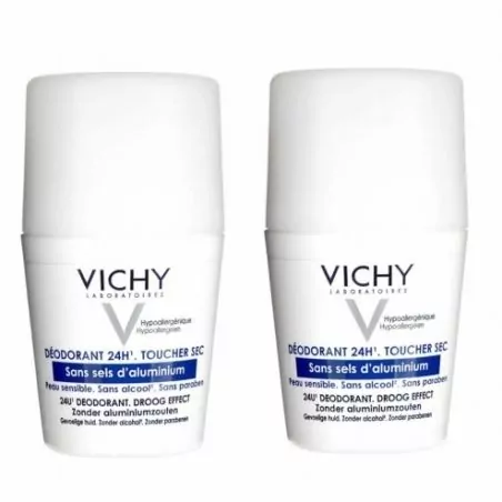 Sada kuličkových deodorantů pro citlivou pokožku Vichy - 2 x 50 ml