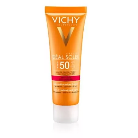 Protivráskový krém na opalování SPF 50+ Idéal Soleil Anti-Age Vichy - 50 ml