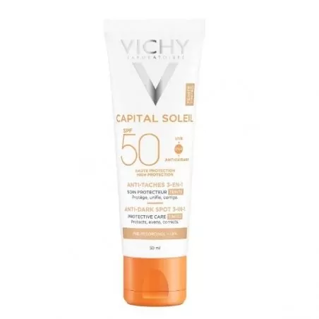 Ochranný tónovaný krém proti pigmentovým skvrnám SPF 50+ Capital Soleil Vichy - 50 ml