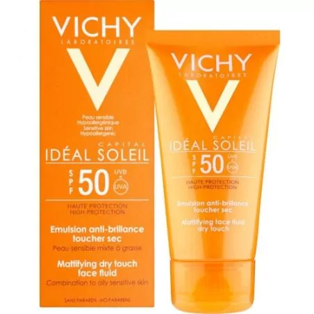 Ochranný matující fluid na obličej SPF 50 Capital Soleil (Mattifying Face Fluid) Vichy - 50 ml