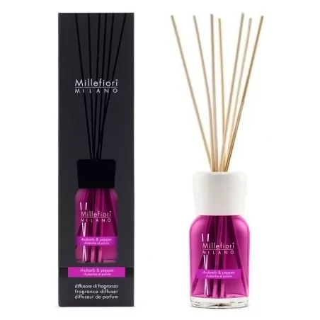Aroma difuzér Natural Rebarbora a pepř Millefiori Milano - 250 ml