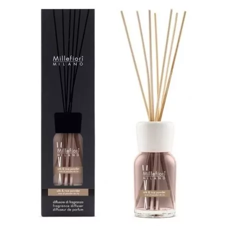 Aroma difuzér Natural Hedvábí & rýžový prášek Millefiori Milano - 250 ml