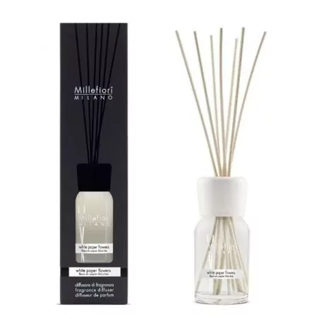 Aroma difuzér Natural Květiny z bílého papíru Millefiori Milano - 100 ml