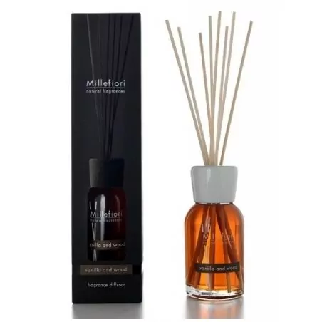 Aroma difuzér Natural Vanilka a dřevo Millefiori Milano - 500 ml