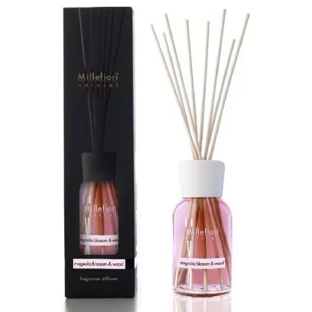Aroma difuzér Natural Květy magnólie a dřevo Millefiori Milano - 500 ml