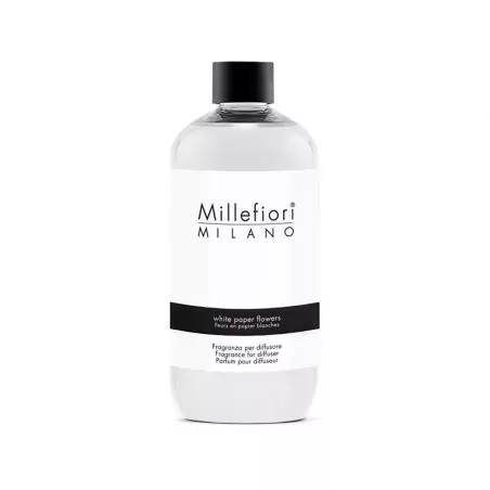Náhradní náplň do aroma difuzéru Natural Květiny z bílého papíru Millefiori Milano - 500 ml