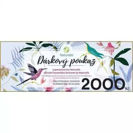 Dárkový voucher 2000 Kč