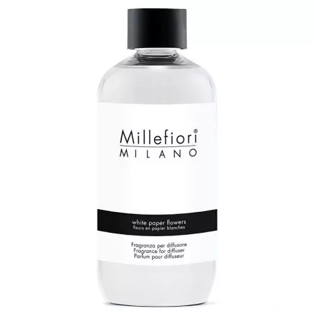 Náhradní náplň do aroma difuzéru Natural Květiny z bílého papíru Millefiori Milano - 250 ml