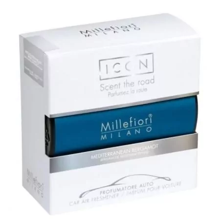 Vůně do auta Icon Classic Středomořský bergamot Millefiori Milano - 47 g