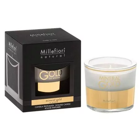 Vonná svíčka Natural Minerální zlato Millefiori Milano - 180 g