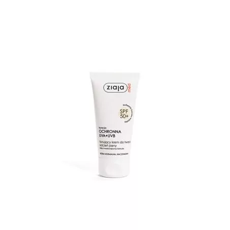 Tónovací krém pro normální pleť nebo rozšířené žilky SPF 50+ odstín světlý (Tinted Cream) Ziaja - 50 ml