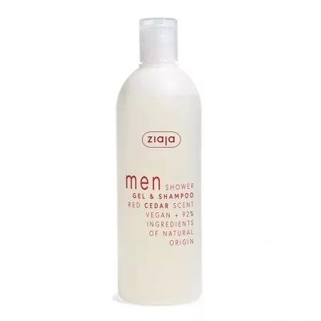 Sprchový gel a šampon Red Cedar Men (Gel & Shampoo) Ziaja - 400 ml