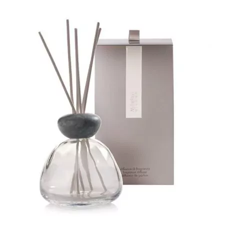 Mramorový aroma difuzér šedý uzávěr Millefiori Milano - 400 ml