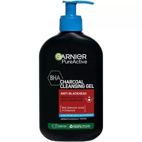 Čisticí gel proti černým tečkám (Charcoal Cleansing Gel) Garnier - 250 ml
