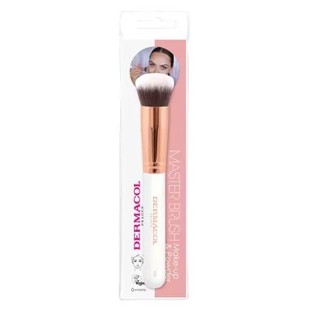 Kosmetický štětec na make-up a pudr s pouzdrem Rose Gold D52 Dermacol