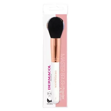 Kosmetický štětec na pudr a tvářenku s pouzdrem Rose Gold D56 Dermacol
