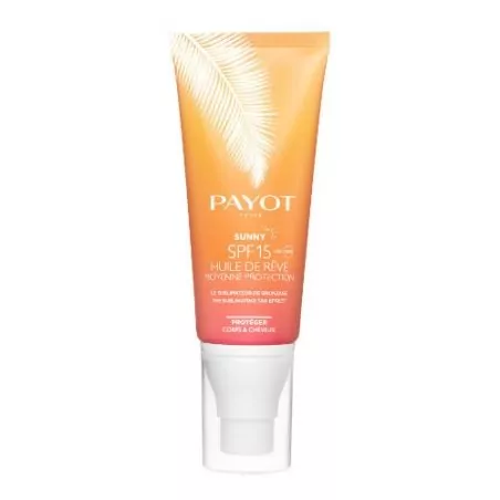 Suchý olej na opalování na tělo a vlasy SPF 15 Sunny (The Sublimating Tan Effect) Payot - 100 ml