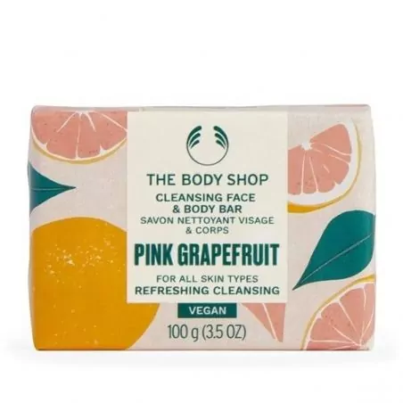 Tuhé mýdlo na obličej a tělo Pink Grapefruit (Cleansing Face & Body Bar) The Body Shop - 100 g