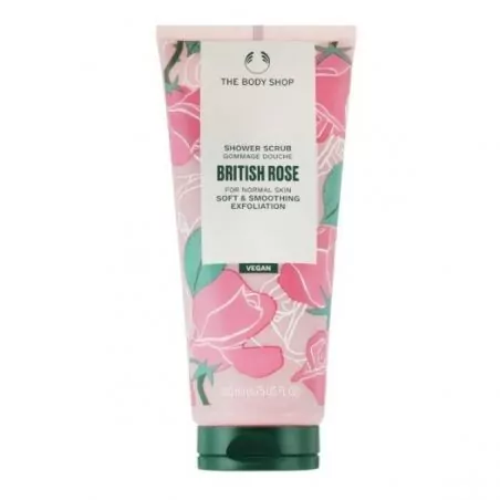 Vyhlazující sprchový peeling British Rose (Shower Scrub) The Body Shop - 50 ml