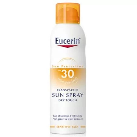 Transparentní sprej na opalování Dry Touch SPF 30 Eucerin - 200 ml