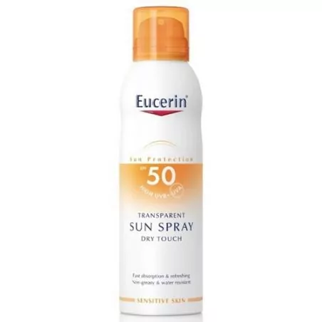Transparentní sprej na opalování Dry Touch SPF 50 Eucerin - 200 ml