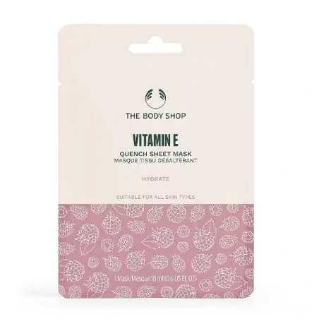 Hydratační slupovací pleťová maska pro všechny typy pleti Vitamin E (Quench Sheet Mask) The Body Shop - 18 ml
