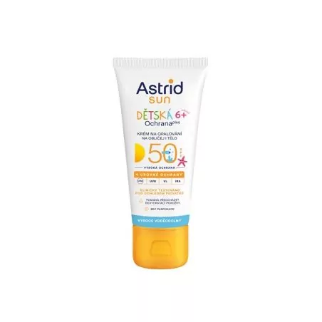 Dětský krém na obličej a tělo na opalování SPF 50 Sun Astrid - 75 ml