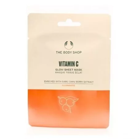 Rozjasňující hydratační pleťová maska Vitamin C (Glow Sheet Mask) The Body Shop - 18 ml