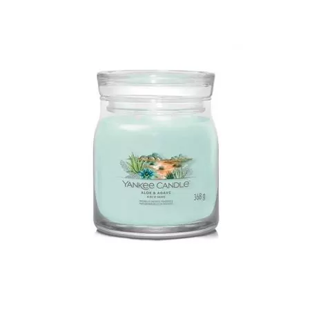 Aromatická svíčka Signature sklo střední Aloe & Agave Yankee Candle - 368 g