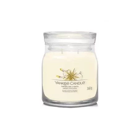 Aromatická svíčka Signature sklo střední Twinkling Lights Yankee Candle - 368 g