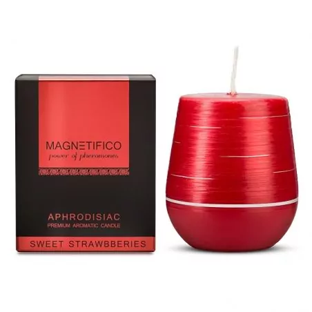 Afrodiziakální vonná svíčka Sweet Strawberries (Aphrodisiac Candle) Magnetifico Power Of Pheromones - 200 g