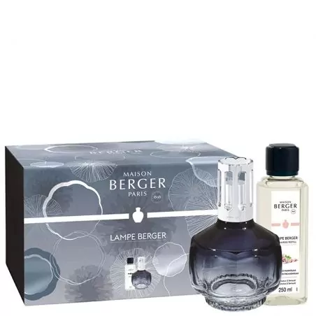 Dárková sada katalytická lampa Molecule půlnoční modrá + náplň Pod Magnoliemi Maison Berger Paris - 250 ml