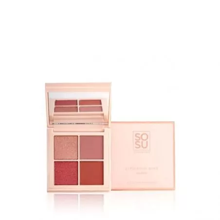 Paletka očních stínů Berry (Eyeshadow Quad) SOSU Cosmetics - 4,8 g