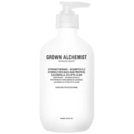 Posilující šampon Hydrolyzed Bao-Bab Protein, Calendula, Eclipta Alba (Strengthening Shampoo) Grown Alchemist - 200 ml