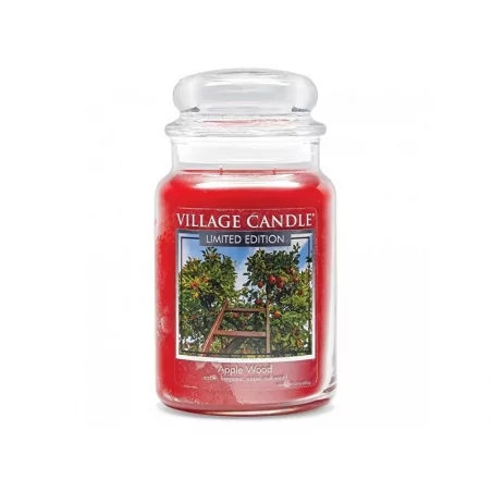 Vonná svíčka ve skle Jabloňové dřevo (Apple Wood) Village Candle - 602 g