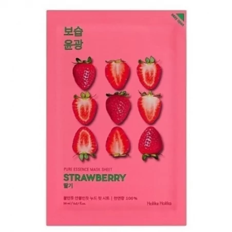 Osvěžující plátýnková maska s výtažky z jahod Strawberry (Pure Essence Mask Sheet) Holika Holika - 20 ml