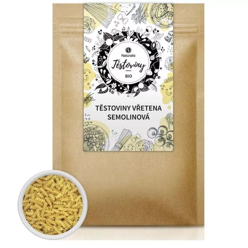 Těstoviny vřetena semolinová Naturalis BIO - 400 g Těstoviny vřetena semolinová Naturalis BIO - 400 g