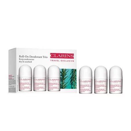 Sada kuličkových deodorantů (Roll On Deodorant Trio) Clarins - 3 x 50 ml