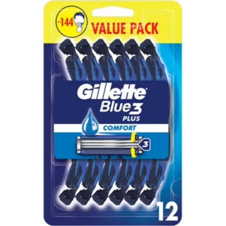 Jednorázová holítka Blue3 Plus Comfort Gillette - 12 ks