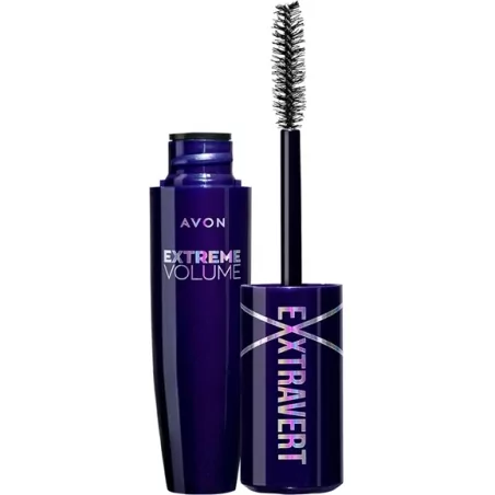Objemová řasenka Exxtravert Extra Volume Avon / Odstín: Blackest Black - 9,5 ml