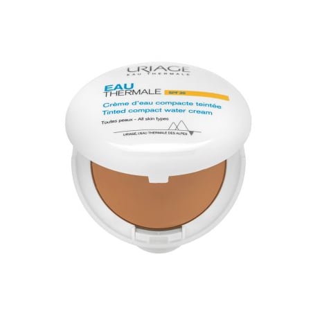 Eau Thermale Water Cream Tinted Compact SPF30 hedvábný pudr pro sjednocení barevného tónu pleti Uriage - 10 g